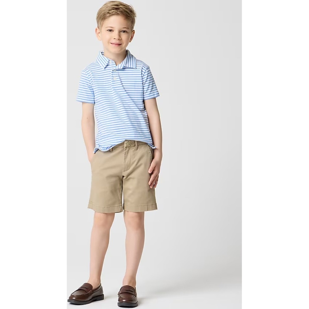 Crewcuts J Crew Boys Khaki Shorts, Size 2, Adjustable Waist Classic Casual NWT